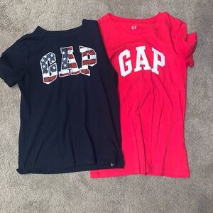 GAP Kids Red and Navy T-Shirts